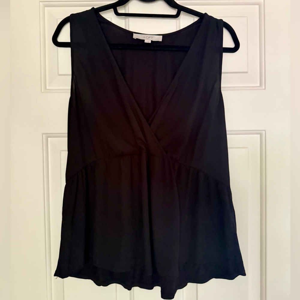 LOFT Black Blouse